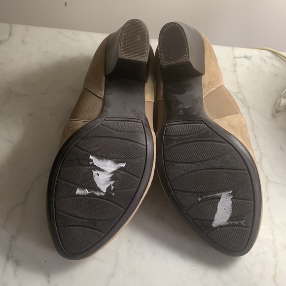 Vaneli heel tan 100% leather ankle boots sz 9 - Picture 5 of 7